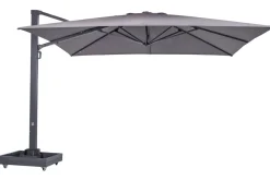 Outlet Ultimate L Ampelschirm, 400 x 400 cm, 360° drehbar, UV-Schutz 80+, Alu/Spuncrylic®, inkl. Schirmständer Sonnenschirme