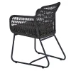 Sale Verona Diningsessel, anthrazit, Alu/Rope, 60 x 64 x 83 cm, inkl. Polster mit Reißverschluss Gartenstühle & Gartensessel