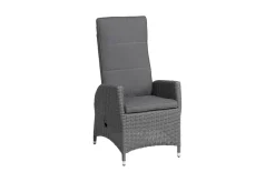 New Vigo Garten-Essgruppe, anthrazit/grau, Aluminium/Glas/Polyrattan, Tisch 180/240 x 100 cm, ausziehbar, verstellbar Polyrattan-Gartenmöbel|Garten-Essgruppen