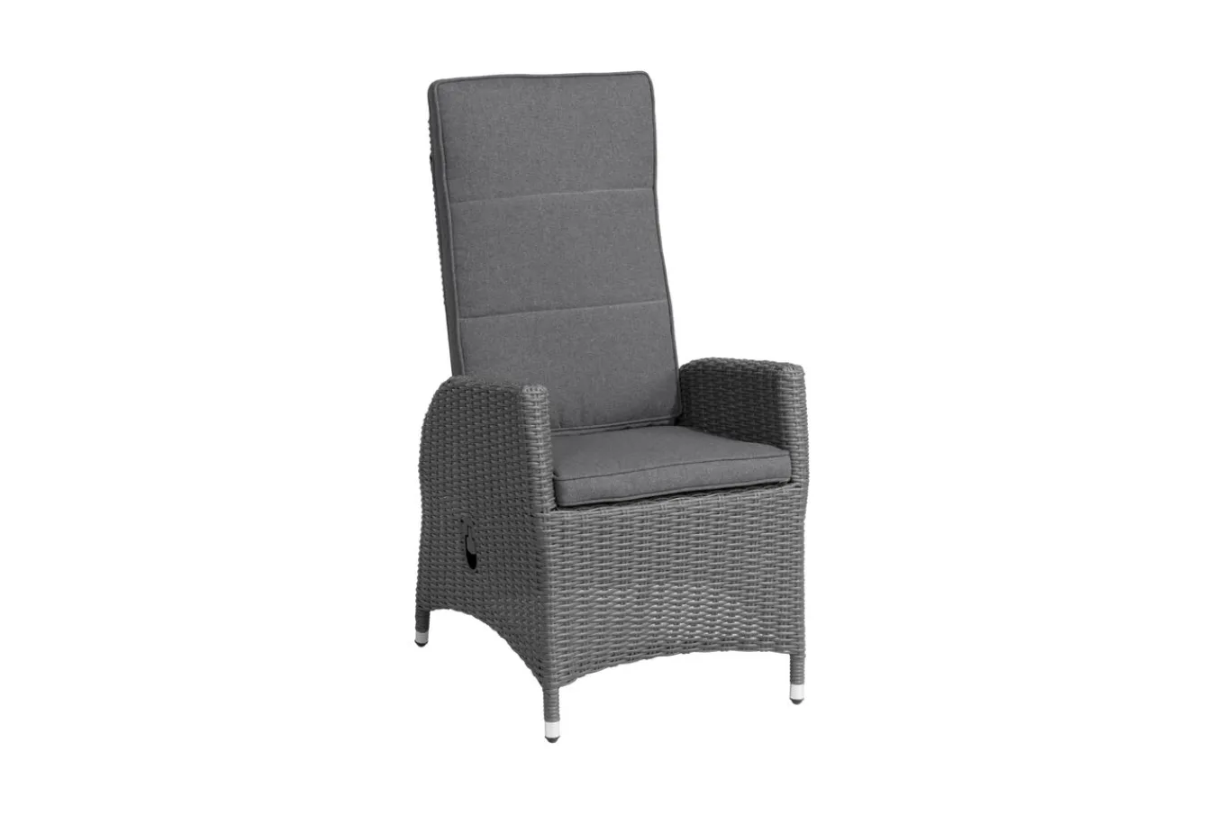 Vigo Garten-Essgruppe, anthrazit/grau, Polyrattan/Aluminium/Glas, 180/240 x 100 cm, 8 verstellbare Sessel Polyrattan-Gartenmöbel|Garten-Essgruppen