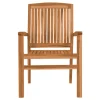 New Washington Stapelsessel, natur, Teakholz, 62 x 56 x 92 cm Gartenstühle & Gartensessel|Teak-Gartenmöbel