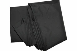 Schutzhülle in L-Form für Lounges, schwarz, Ripstop-Polyester, 235x235x100x70cm, atmungsaktiv Schutzhüllen