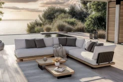 Sale Aurora M Gartenlounge, anthrazit/pale silver, Alu/Polyester/Rope, pulverbeschichtet, inkl. Polster Gartenlounge