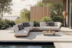 Sale Aurora M Gartenlounge, anthrazit/pale silver, Alu/Polyester/Rope, pulverbeschichtet, inkl. Polster Gartenlounge