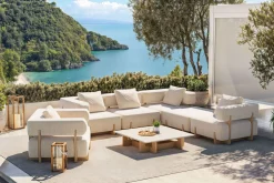Best Epoque L Gartenlounge, beige/cloud weave, Alu/Polyester/Schaumstoff, inkl. Polster Gartenlounge