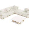 Hot Epoque M Gartenlounge, beige/cloud weave, Alu/Polyester/Schaumstoff, inkl. Polster Gartenlounge