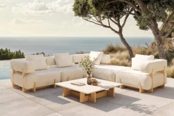 Hot Epoque M Gartenlounge, beige/cloud weave, Alu/Polyester/Schaumstoff, inkl. Polster Gartenlounge