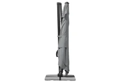 Best Exklusivmodell Rhodos Grande Ampelschirm, silbergrau, 400 x 300 cm, rechteckig Sonnenschirme