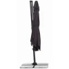 Rhodos Eco Twist Ampelschirm, anthrazit, quadratisch, 270 x 270 cm Sonnenschirme