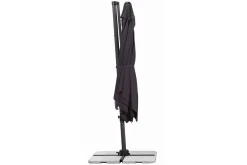Rhodos Eco Twist Ampelschirm, anthrazit, quadratisch, 270 x 270 cm Sonnenschirme