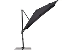 Rhodos Eco Twist Ampelschirm, anthrazit, quadratisch, 270 x 270 cm Sonnenschirme