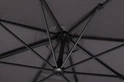 Rhodos Eco Twist Ampelschirm, anthrazit, rund, Ø 300 cm Sonnenschirme