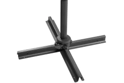 Rhodos Eco Twist Ampelschirm, anthrazit, rund, Ø 300 cm Sonnenschirme