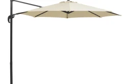 Online Rhodos Junior Ampelschirm, natur, rund, Ø 300 cm Sonnenschirme