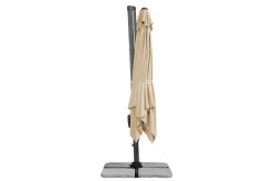 Discount Rhodos Twist Ampelschirm, natur, 300 x 300 cm, quadratisch Sonnenschirme