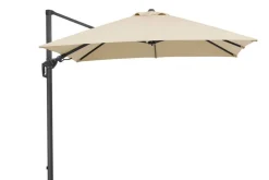 Discount Rhodos Twist Ampelschirm, natur, 300 x 300 cm, quadratisch Sonnenschirme