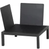 Online Alvida Gartenlounge, matt anthrazit/grau, Alu/Ranotex®-Gewebe/Teak, Tisch 74x74 cm, 5 Personen, inkl. Polster Aluminium-Gartenmöbel