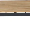 Alvida Loungetisch, anthrazit/natur, Aluminium/Teakholz, 74x74 cm Gartentische|Aluminium-Gartenmöbel