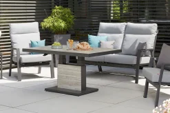 Sale Bellani Lifttisch, matt anthrazit/pine grey, Alu/Keramik, 140 x 85 cm, höhenverstellbar Gartentische|Aluminium-Gartenmöbel