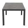 Hot Carlos/Corido Garten-Essgruppe, charcoal grey, Alu/Gardino®-Geflecht/Keramik, 180 x 100 cm, inkl. 6 Dining Sessel Garten-Essgruppen