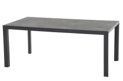 Hot Carlos/Corido Garten-Essgruppe, charcoal grey, Alu/Gardino®-Geflecht/Keramik, 180 x 100 cm, inkl. 6 Dining Sessel Garten-Essgruppen
