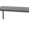 Carlos Garten-Essgruppe mit 6 Klappstühlen, anthrazit/grau, Alu/Textilene, Esstisch mit Keramikplatte 180 x 100 cm Garten-Essgruppen|Aluminium-Gartenmöbel