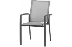 Clearance Carlos/Velia Garten-Essgruppe, anthrazit/grau, Alu/Ranotex®-Gewebe/Keramik, Esstisch 180 x 100cm, inkl. 6 Dining Sessel Garten-Essgruppen
