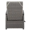 Outlet Corido/Bellani Grau Gartenlounge, charcoal/anthrazit/grau, Alu/Gardino®-Geflecht, Lifttisch 160x90cm, 1x 3-Sitzer, 2x Relaxessel Polyrattan-Gartenmöbel|Gartenlounge