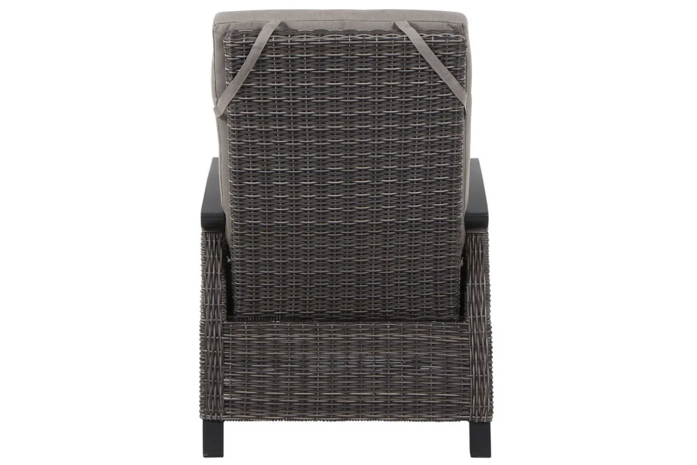 Clearance Corido/Bellani Grau Gartenlounge, charcoal/anthrazit/grau, Alu/Gardino®-Geflecht, Lifttisch 160x90 cm, 6 Loungesessel Polyrattan-Gartenmöbel|Gartenlounge