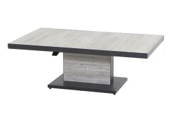 Online Corido/Bellani Garten-Essgruppe, anthrazit/grau, Alu/Geflecht/Keramik, 140 x 85 x 50-72cm, inkl. 4 Diningsessel Garten-Essgruppen|Aluminium-Gartenmöbel
