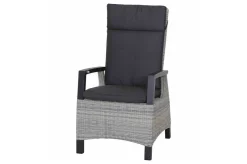 Online Corido/Bellani Garten-Essgruppe, anthrazit/grau, Alu/Geflecht/Keramik, 140 x 85 x 50-72cm, inkl. 4 Diningsessel Garten-Essgruppen|Aluminium-Gartenmöbel