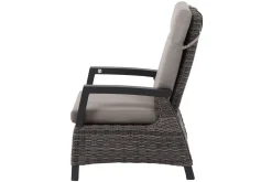Online Corido/Bellani Pinie Gartenlounge, charcoal/anthrazit/pinie-grau, Alu/Keramik/Gardino®-Geflecht, Lifttisch 140x85 cm, 4 Loungesessel Polyrattan-Gartenmöbel|Gartenlounge