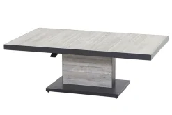 Online Corido/Bellani Pinie Gartenlounge, charcoal/anthrazit/pinie-grau, Alu/Keramik/Gardino®-Geflecht, Lifttisch 140x85 cm, 4 Loungesessel Polyrattan-Gartenmöbel|Gartenlounge