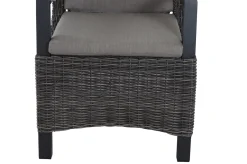 Discount Corido Dining Sessel, charcoal, Alu / Gardino®-Geflecht, 76 x 62 x 109 cm, verstellbar Polyrattan-Gartenmöbel|Gartenstühle & Gartensessel