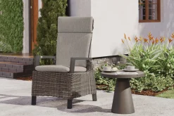 Discount Corido Dining Sessel, charcoal, Alu / Gardino®-Geflecht, 76 x 62 x 109 cm, verstellbar Polyrattan-Gartenmöbel|Gartenstühle & Gartensessel