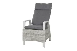 Hot Corido Dining Sessel, ice grey, Alu / Gardino®-Geflecht, 76x62x109 cm, verstellbar Polyrattan-Gartenmöbel|Aluminium-Gartenmöbel