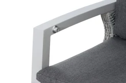 Hot Corido Dining Sessel, ice grey, Alu / Gardino®-Geflecht, 76x62x109 cm, verstellbar Polyrattan-Gartenmöbel|Aluminium-Gartenmöbel