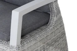 Hot Corido Dining Sessel, ice grey, Alu / Gardino®-Geflecht, 76x62x109 cm, verstellbar Polyrattan-Gartenmöbel|Aluminium-Gartenmöbel