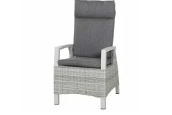Hot Corido Dining Sessel, ice grey, Alu / Gardino®-Geflecht, 76x62x109 cm, verstellbar Polyrattan-Gartenmöbel|Aluminium-Gartenmöbel