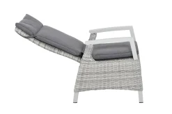 Hot Corido Dining Sessel, ice grey, Alu / Gardino®-Geflecht, 76x62x109 cm, verstellbar Polyrattan-Gartenmöbel|Aluminium-Gartenmöbel