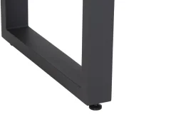 Outlet Corido Gartenlounge, charcoal, Alu/Gardino®-Geflecht, 5 Personen, Loungetisch 140x85cm Polyrattan-Gartenmöbel|Gartenlounge