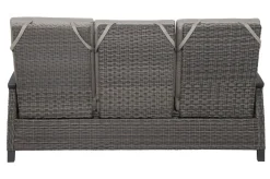 Online Corido Gartenlounge, charcoal, Alu/Gardino®-Geflecht, 2 Loungesessel + 3er Sofa, stufenloser Lifttisch 160x90x47-71cm Polyrattan-Gartenmöbel|Gartenlounge