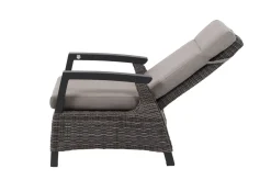Online Corido Gartenlounge, charcoal, Alu/Gardino®-Geflecht, 2 Loungesessel + 3er Sofa, stufenloser Lifttisch 160x90x47-71cm Polyrattan-Gartenmöbel|Gartenlounge