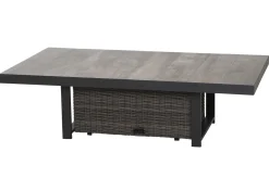 Online Corido Gartenlounge, charcoal, Alu/Gardino®-Geflecht, 2 Loungesessel + 3er Sofa, stufenloser Lifttisch 160x90x47-71cm Polyrattan-Gartenmöbel|Gartenlounge
