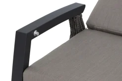 Online Corido Gartenlounge, charcoal, Alu/Gardino®-Geflecht, 2 Loungesessel + 3er Sofa, stufenloser Lifttisch 160x90x47-71cm Polyrattan-Gartenmöbel|Gartenlounge