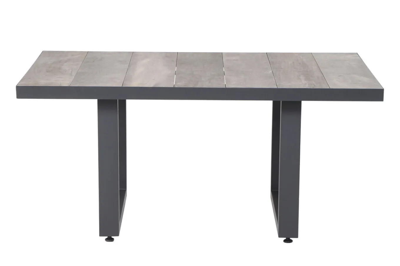 Corido Gartenlounge, charcoal, Alu/Gardino®-Geflecht, 6 Personen, Loungetisch 140x85cm Polyrattan-Gartenmöbel|Gartenlounge