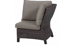 Corido Gartenlounge, charcoal, Alu/Gardino®-Geflecht, 6 Personen, Loungetisch 140x85cm Polyrattan-Gartenmöbel|Gartenlounge