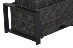 Outlet Corido Lifttisch, charcoal, Alu/Gardino®-Geflecht, 160 x 90 cm, höhenverstellbar Gartentische|Gartenlounge