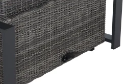 Outlet Corido Lifttisch, charcoal, Alu/Gardino®-Geflecht, 160 x 90 cm, höhenverstellbar Gartentische|Gartenlounge