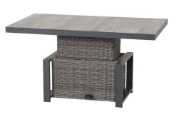 Sale Corido Lifttisch, charcoal, Alu/Gardino®-Geflecht, 130 x 75 cm, höhenverstellbar Gartentische|Gartenlounge